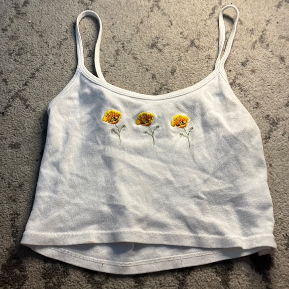 floral brandy cropped tank - Picture 1 of 1